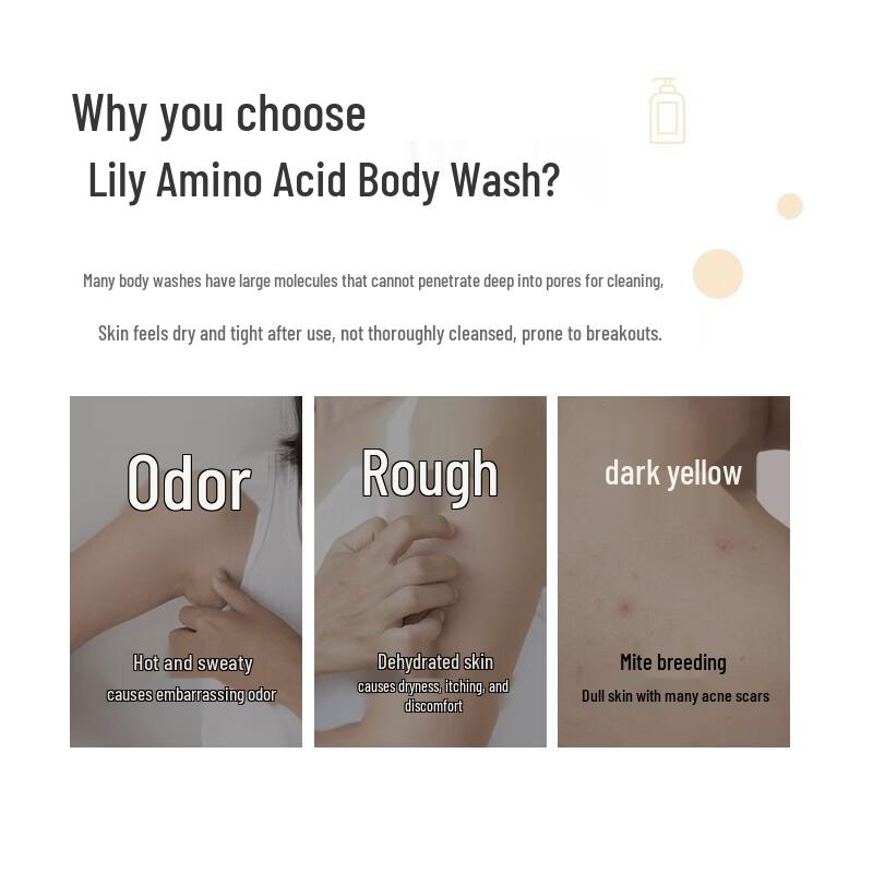 Asaka Lily Amino Acid Moisturizing Body Wash