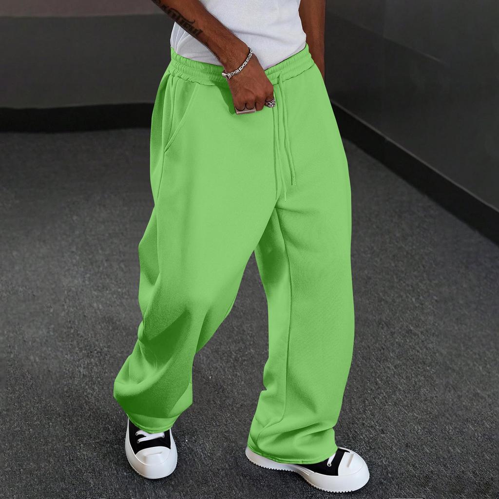 Men's Casual Straight Leg Pants Comfort Fit for Everyday Wear
