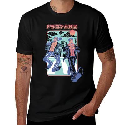 Dragon & Mad Dog V2 T-Shirt Man T Shirt Cotton High Quality T Shirt Men 100% Cotton Luxury Brand T-Shirt