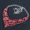 Red Ruby Gemstone Handmade 925 Sterling Silver Necklace, Red Ruby Silver Necklace For Wife, Unisex Necklace Anniversary Gift