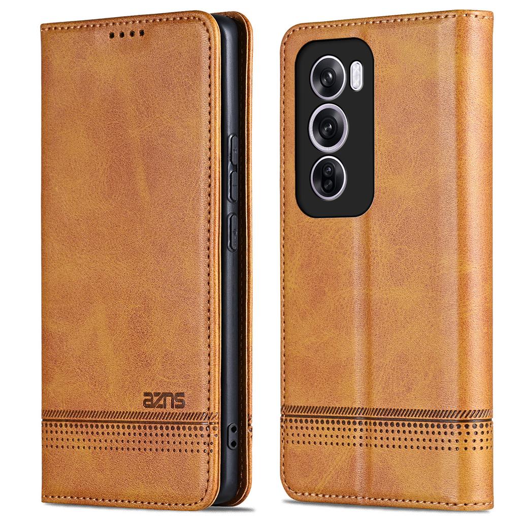 For Oppo Reno12 Pro 5G (Global) Case Cowhide Texture PU Leather Phone Shell
