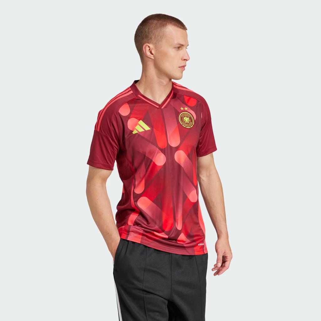 Adidas SS25 Soccer Jersey Men's Preppy Red JF2605