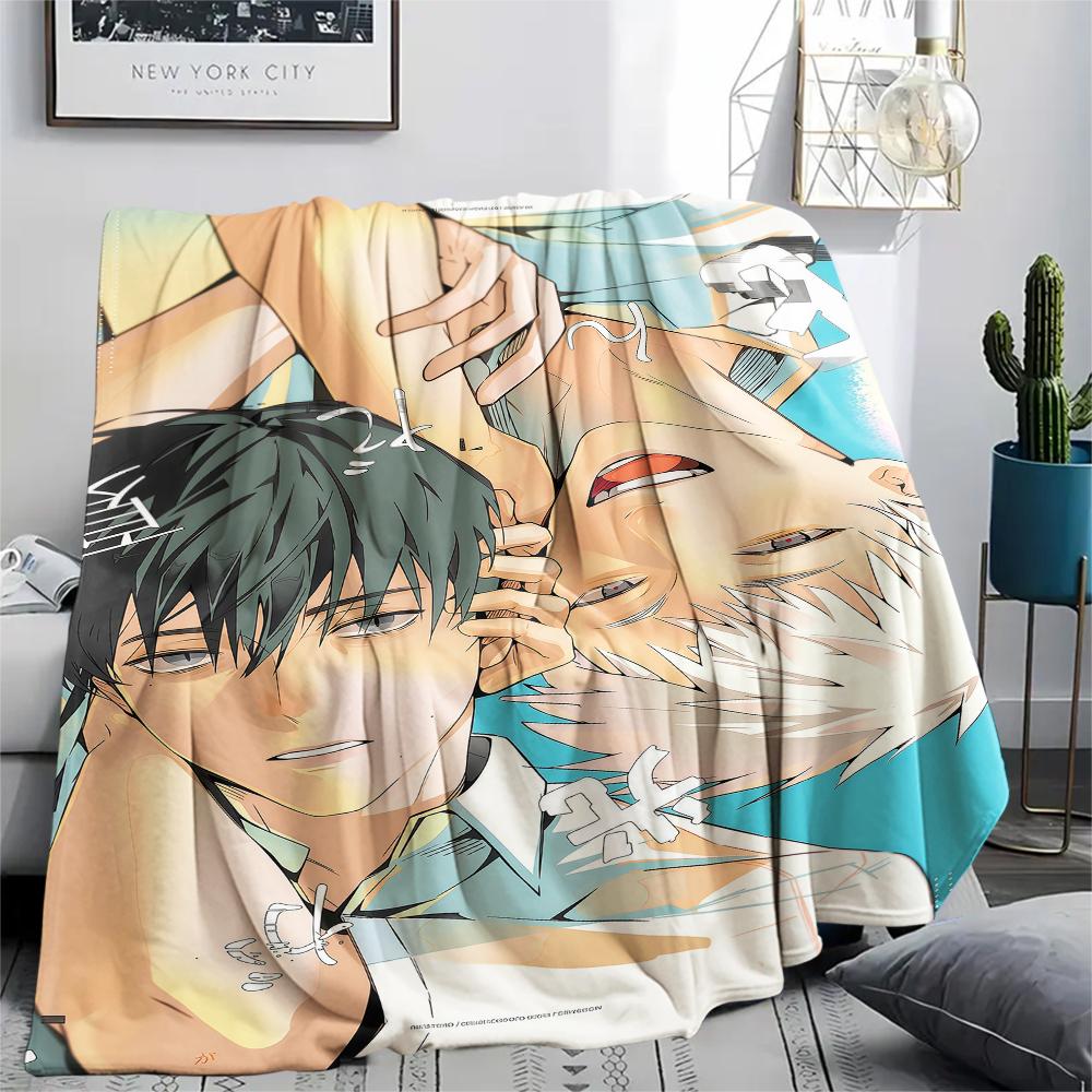 1PC The Summer Hikaru Died Print Flannel Blanket, High quality All Seasons, Home Decor, Warmth and Comfort, Perfect for Christmas Gifts
