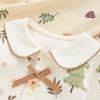 Spring & Autumn Baby Princess Oil Painting Bunny Romper & Lace Hat Set - Cotton & Peter Pan Collar