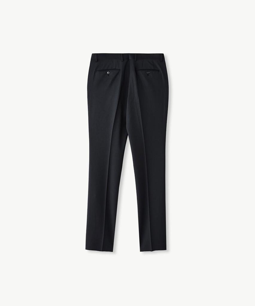 STCO [Crossfit] Wool Blend Four-Way Stretch Suit Pants Black (Classic Fit)_Sslvz61Csb