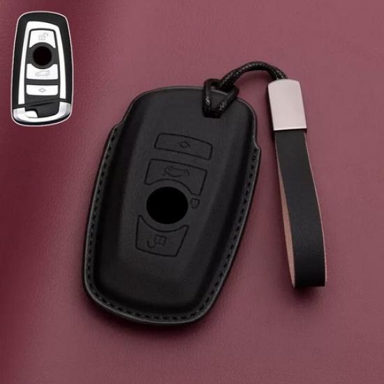 Genuine Leather Car Key Case Cover For BMW X3 X4 X5 X6 1 2 3 4 5 M2 M3 M4 M5 M6