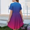 Girl Summer Dress Color & Print Short Sleeve Dress With Pocket Casual Dress Shorts Sleeve Party Dress Easter Day