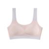 Customized girls' underwear Middle and high school students' development period seamless fixed bra Girls' sports shock-proof breathable vest