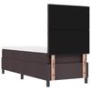 Boxspring bed with headboard Dark Brown 80 x 200 cm Fabric