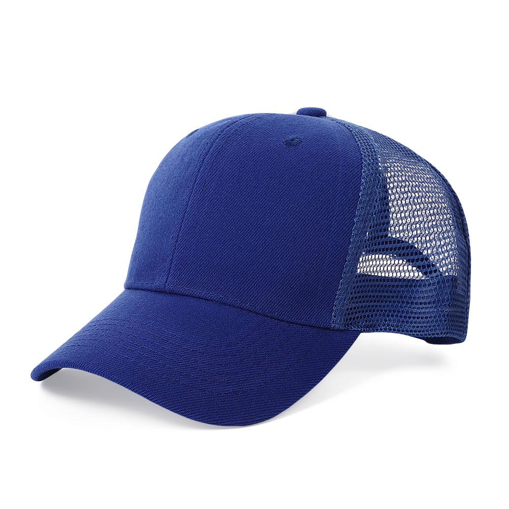 Unisex Summer Breathable Six-Panel Mesh Baseball Cap with Custom Logo for Outdoor Sports