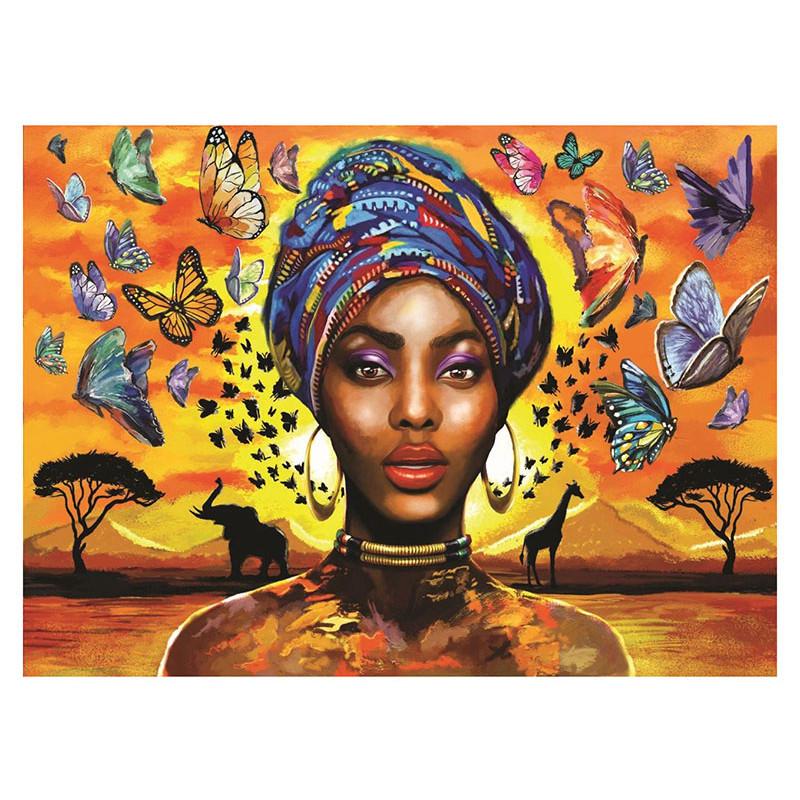 

Полный 5D Diy Алмазная картина Индийская женщина Алмазная вышивка Полный вышивки крестом Домашний декор Подарок ручной работы