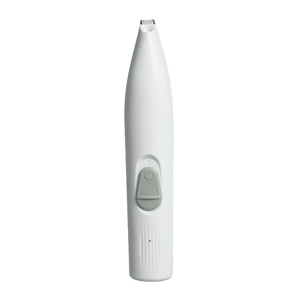 Pet Paw Hair Trimmer Rechargeable Low Noise Electric Dog Cat Hair Clipper with LED Light for Face