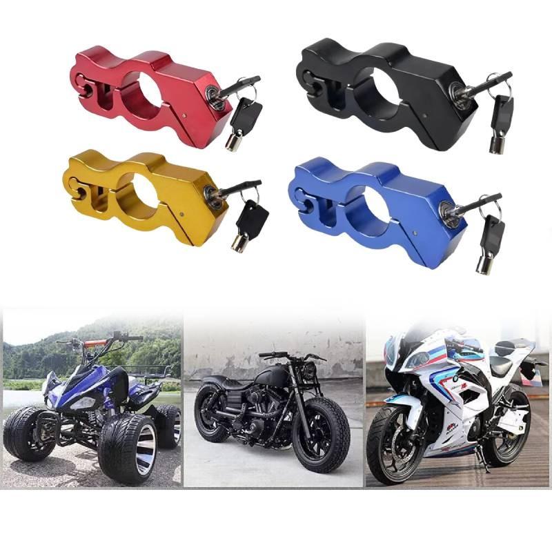 Handlebar Motorcycle Motorbike Throttle Grip Lock Anti Theft Brake Lock Level