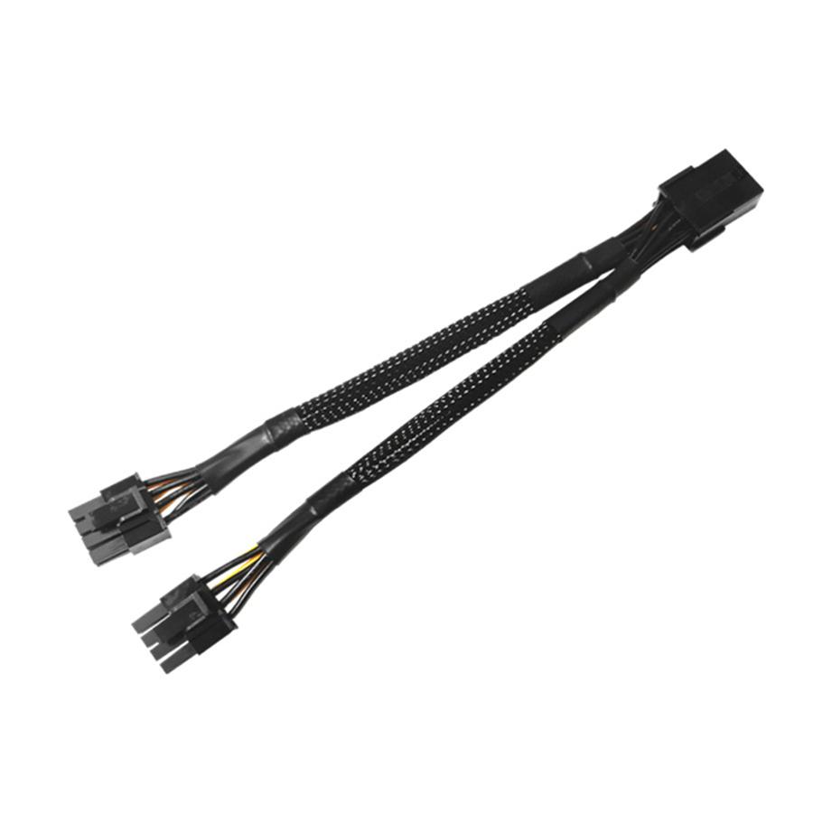 10Pcs 22cm GPU PCIE 8 Pin Female To Dual 2X 8 (6+2) Pin Male Power Adapter Cable