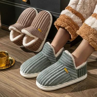 Fashion Fur Slippers for Women Men Winter Furry Fashion Warm Plush Cozy Slides for Home Indoor Soft Sole Casual Cotton Shoes 2024 New