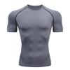 2026 Compression Shirt Summer Men's T-Shirt White Short Sleeve Breathable Quick Dry Fitness Top Sports Long Sleeve Compression Shirt