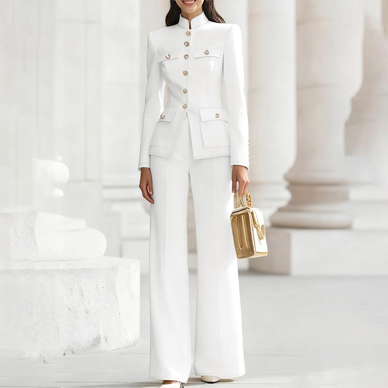 ZANZEA Women Long Sleeve Blouse and Long Pants Casual Two Piece Suit Sets