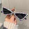 Luxury Cat Eye Rhinestone Classic Sunglasses Noble Luxury Designer Triangle Glasses Uv400 Trend Lunettes De Soleil Pour Femmes