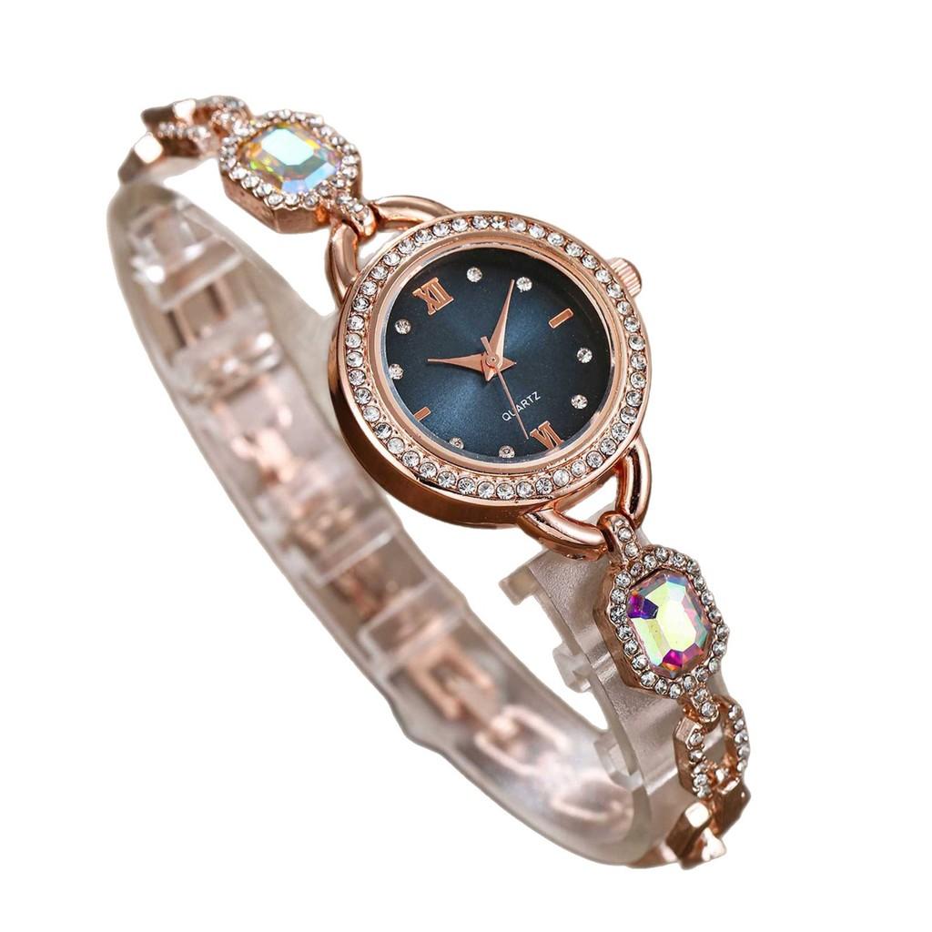 Womens Alloy Wristwatch With Sparkling Beads And Quartz Movement For Daily Use
