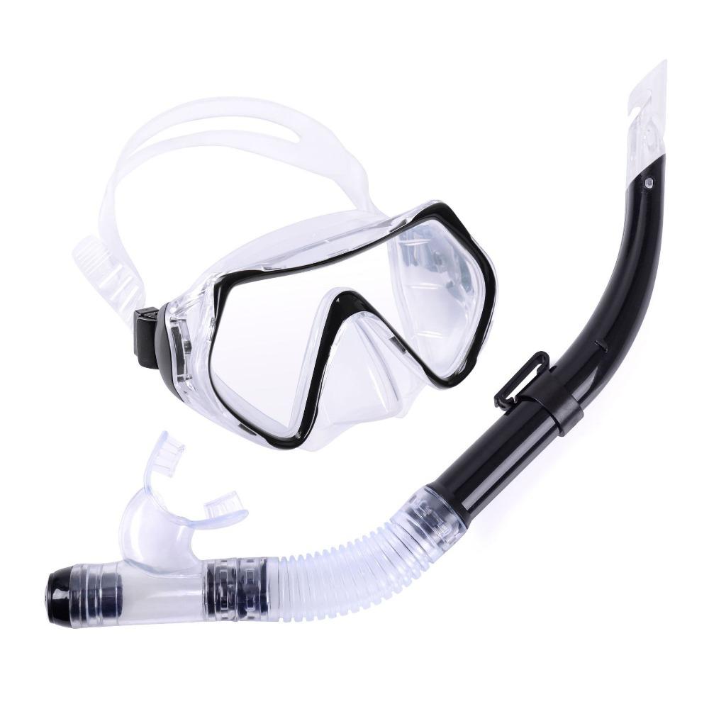 

Маска с большим обзором, набор очков для дайвинга. One size чёрный