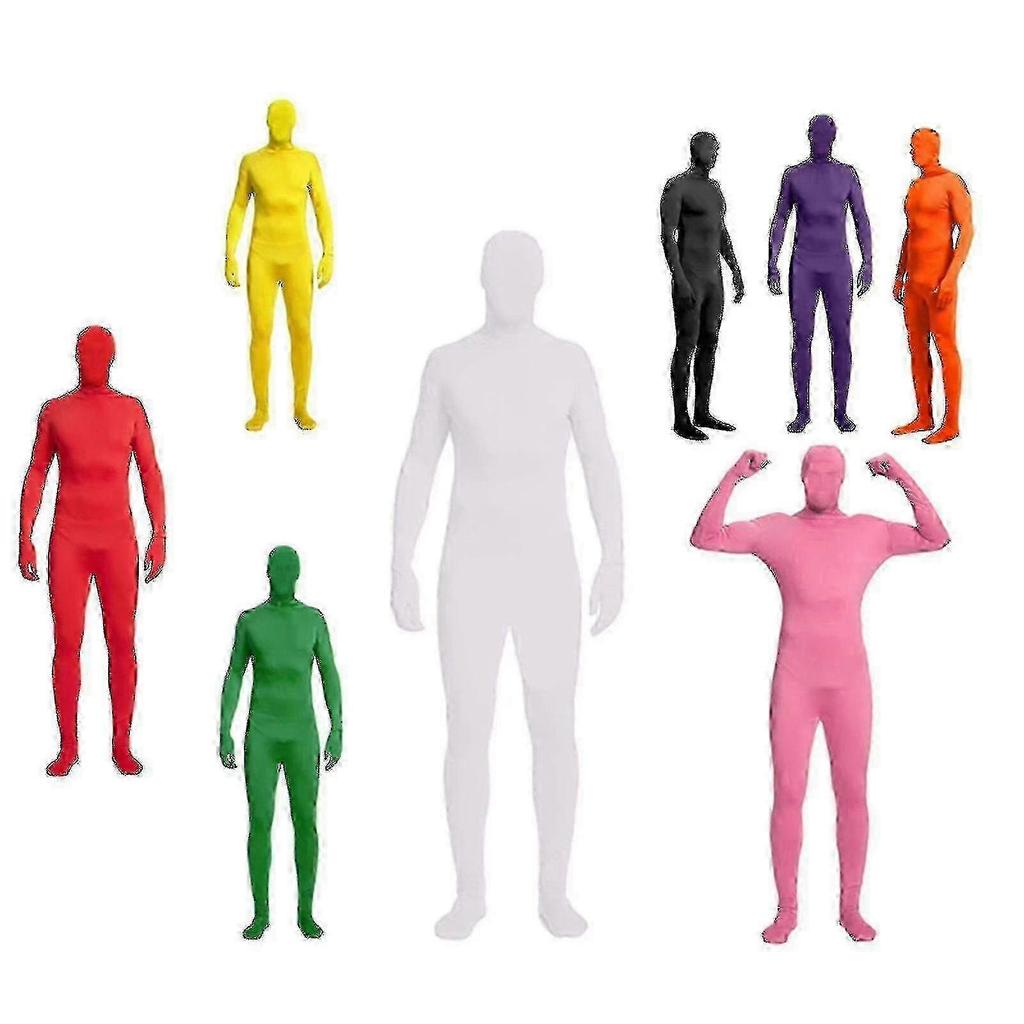 Full Bodysuit Unisex Spandex Stretch Adult Costume Zentai Disappearing Man Body Suit Hk 25-26
