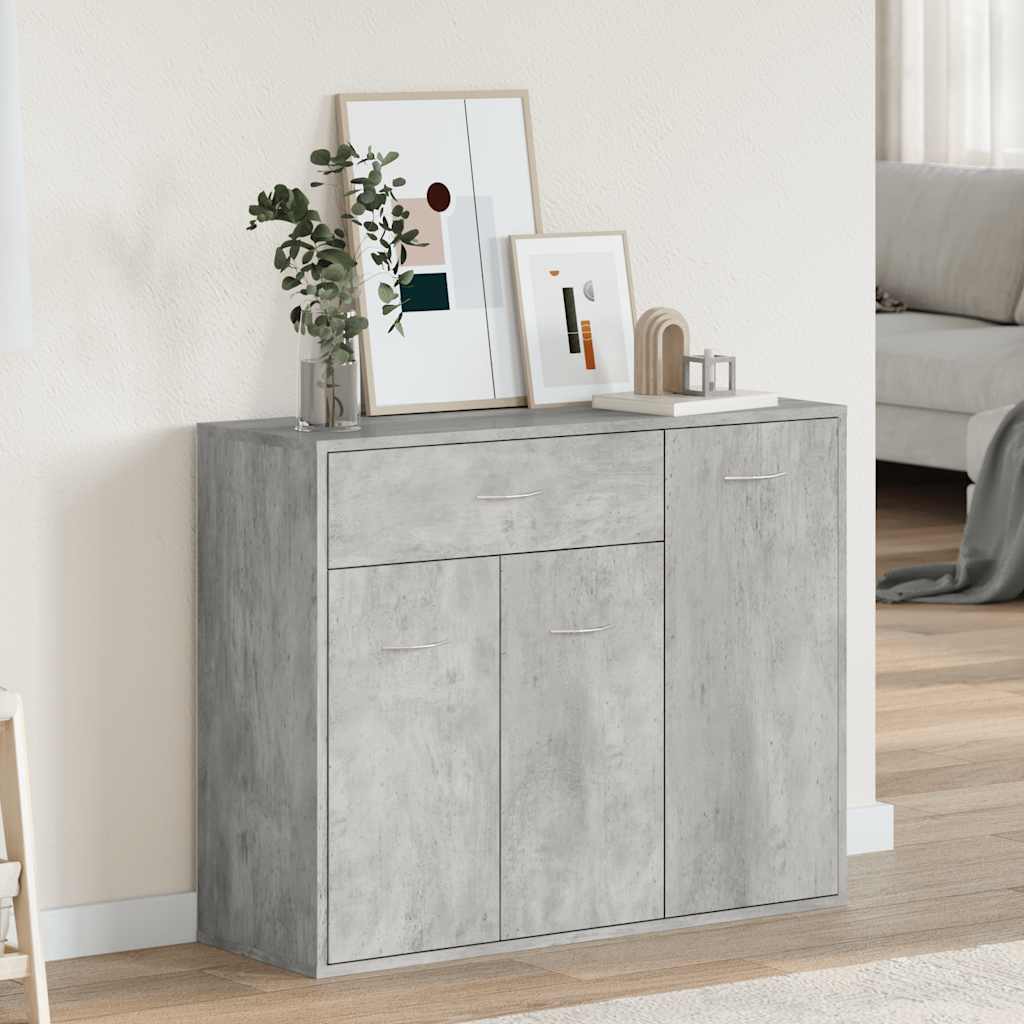 Sideboard Concrete Grey 88 x 30 x 70 cm Particleboard