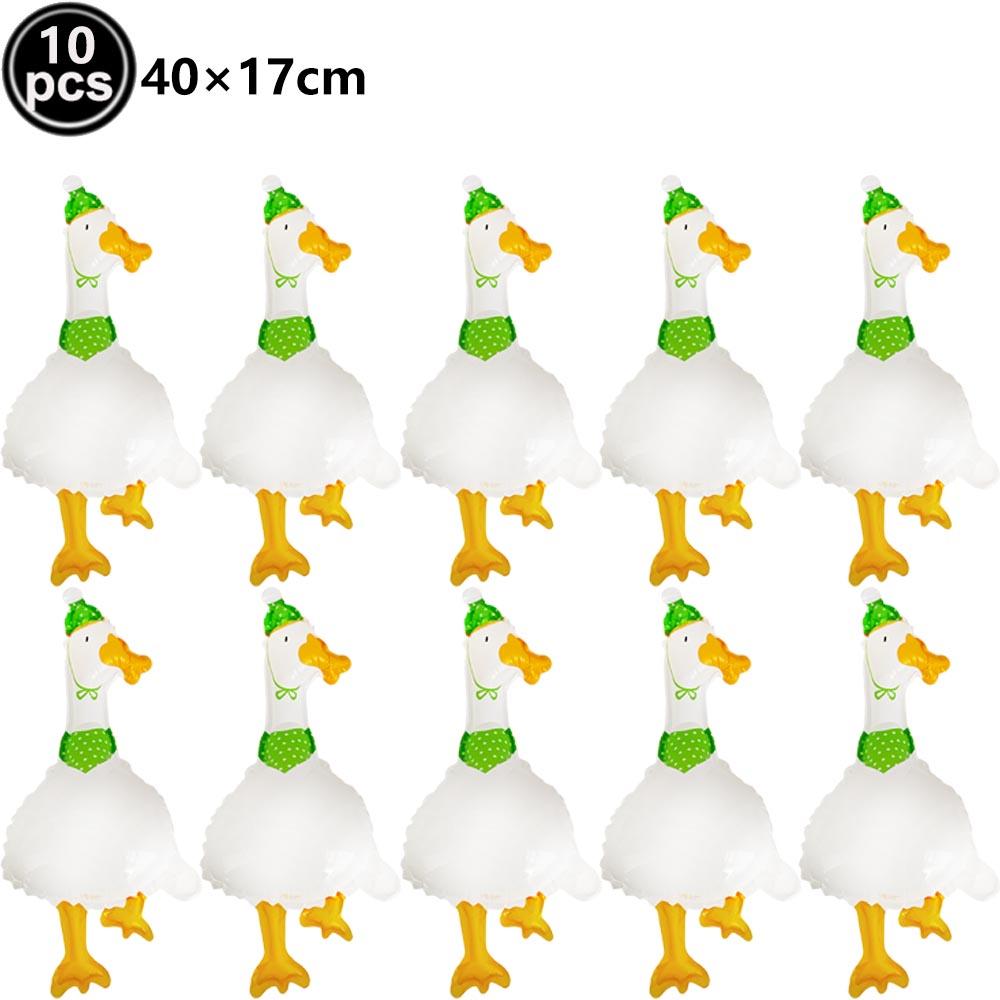 Farm Chick Foil Balloon White Goose Duck Pig Sheep Chicken Walking Animal Balloons Baby Shower Farm Theme Birthday Party Supplie