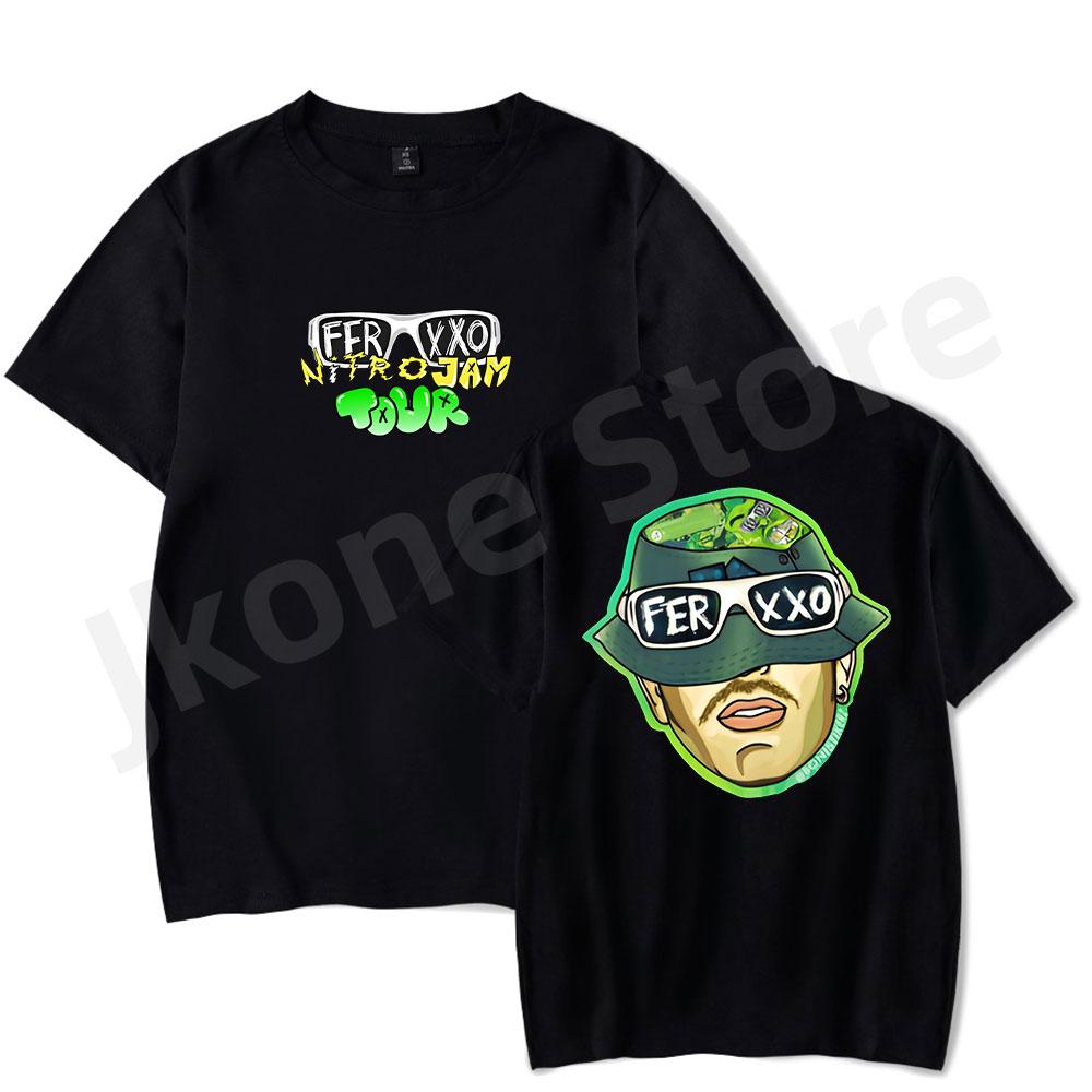 Feid Ferxxo Nitro JAM Tour Tshirts New Logo Merch Tee Women Unisex Fashion Casual Rapper Short Sleeve