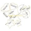 F26C Love Heart Stars Moon Hoop for Handmade Dreamcatcher Making Wall Dream Catcher Frame Circle Ring Metal Macrame Hoop