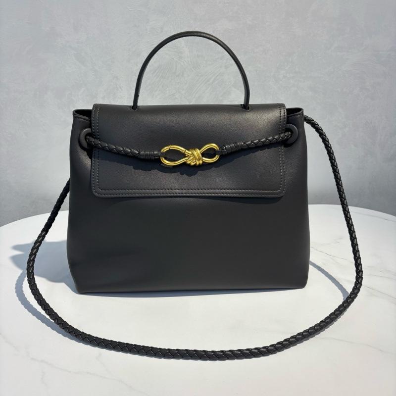 Leather handbag bag old money high-end women's bag