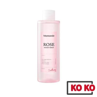 Veganer Rosenwasser-Toner 250 ml, 500 ml / Beruhigender und feuchtigkeitsspendender Toner