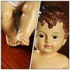 1 Stück Heilige Baby Statue Hochwertige Harzhandwerkskunst Religiöse Wohnkultur für Regal Tisch Kirche Bürofläche