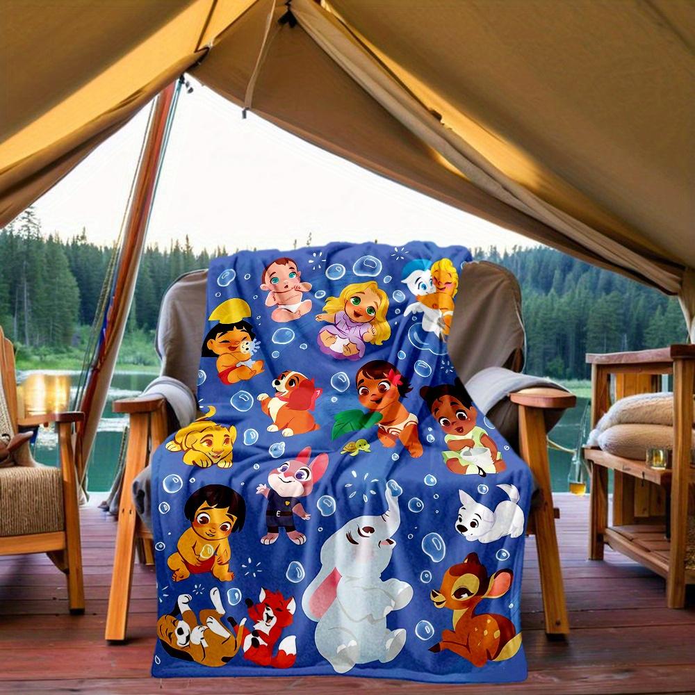 1pc, Disney Small Cartoon Throw Blanket Cartoon Character Decorative Blanket for Room, Soft Bedding Cover, Perfect