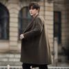 Autumn Double-sided Cashmere Jacket Medium and Long High-end Woolen Coat Men's Short Trench Coat Handsome Winter Wear