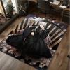 1Pc Black Butler Print Rug - home decoration Carpet For Living Room Bedroom Flooring Computer Chair Area Rug
