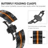 Schwarz Orange Edelstahlarmband für Samsung Galaxy 8 Classic 46mm Ultra 2025 Metallarmband für Galaxy 8 44mm 40mm Ultra 47mm