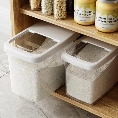 15/20 KG Household Rice Bucket With Lid Thickened Transparent Moisture-proof Insect-proof Storage Container