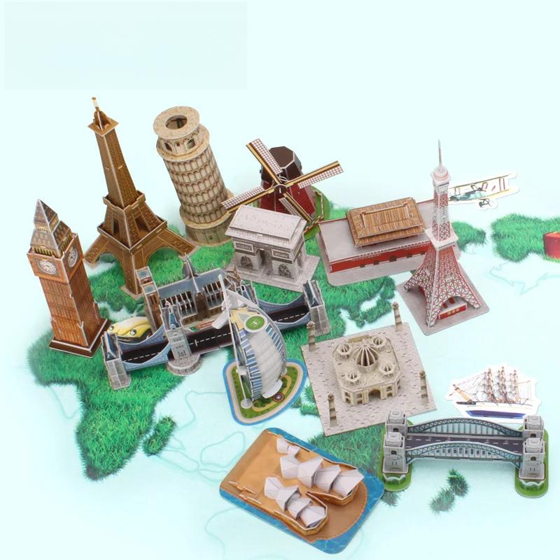 3D Puzzle Holländische Windmühle Papiermodell DIY Handgemachtes Kreatives Puzzle Geschenk Kinder Pädagogisches Spielzeug Heißes Mini-Weltgebäude T3