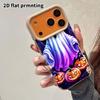 Phone Case: 2D Flat Lambskin Suitable for iPhone 18 17 16 15 14 13 Pro, Ghost Pumpkin, Christmas and Halloween Gifts
