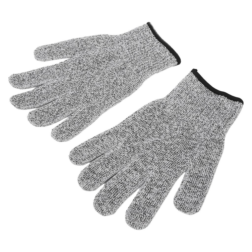 2Pcs Cut Resistant Gloves Level 5 Cutting Labor Gloves Suitable for Kitchen Garden Work Grey
