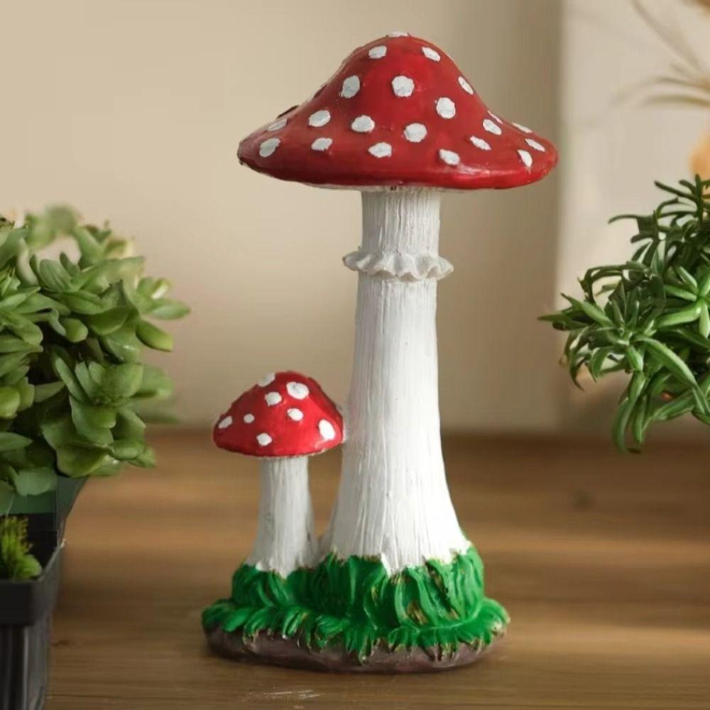 DIY Artificial Mushroom Ornament  for Villa Landscape Courtyard Kindergarten and Lawn Decoration