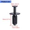 100pcs Bumper Fastener Fixed Clamp A1249900492 1249900492 for C Class Wheel Mudguard Trim Clips Rivet Auto Accessories
