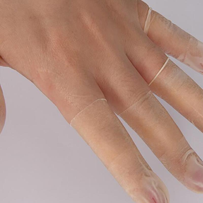 50Pcs/Pack Disposable Latex Finger Cover Rubber Non-Slip Anti-Static Finger Cots Fingertips Protector Gloves Nail Art Tool