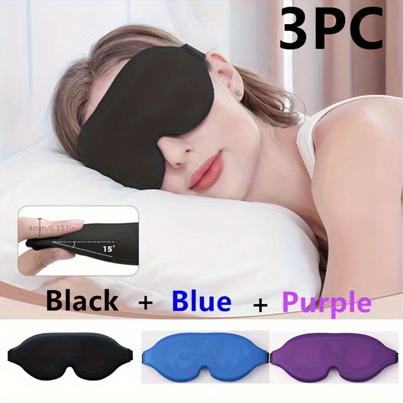 1Pc/2Pcs/3Pcs 3D Eye Contour Sleep Mask Zero Eye Pressure Eye CoverSoft And Com Fortable To Help With Deep Sleep And Yoga Relaxation Adjustable Strap