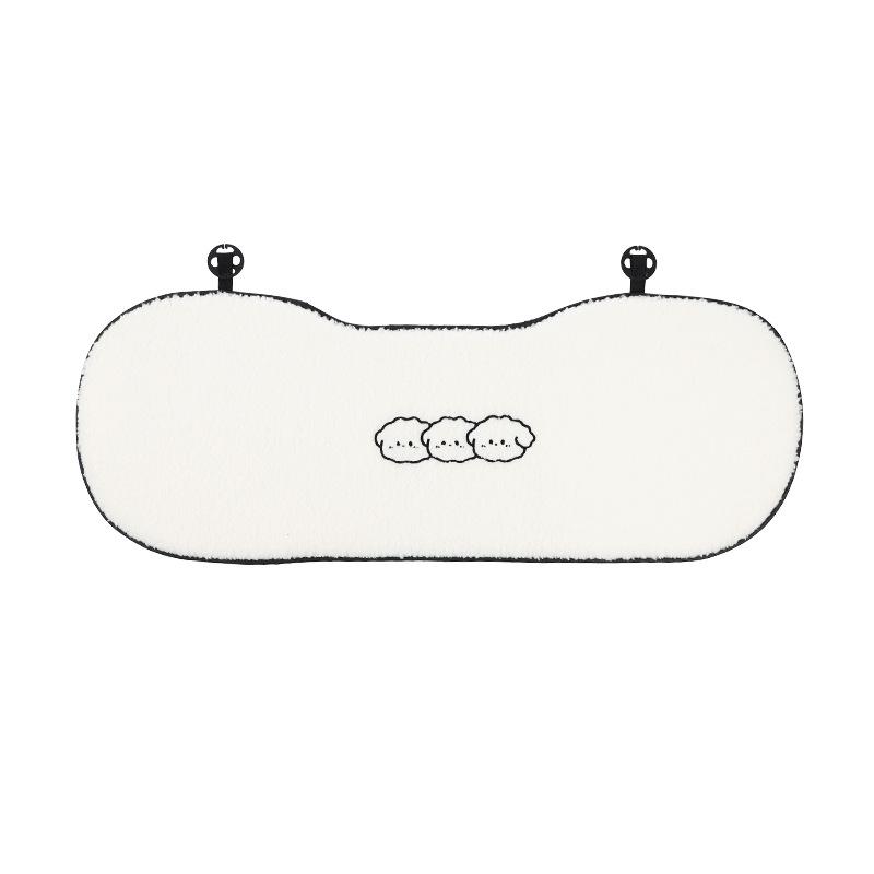 Plush Cartoon Car Neck and Lumbar Support Cushion