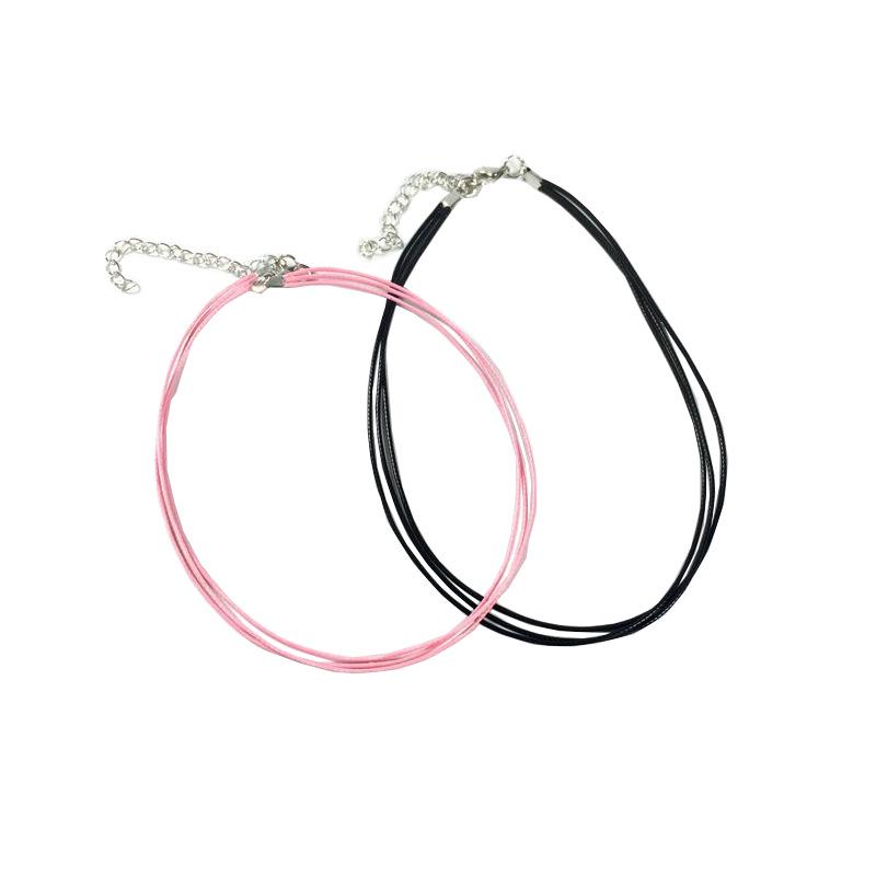 Qu Xiaoxiao Wang Ziwen Inspired Retro Thin Rope Choker Necklace