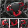 Red Front Steering Wheel Moulding Cover Trim For Ford F-150 2015-20 Accessories