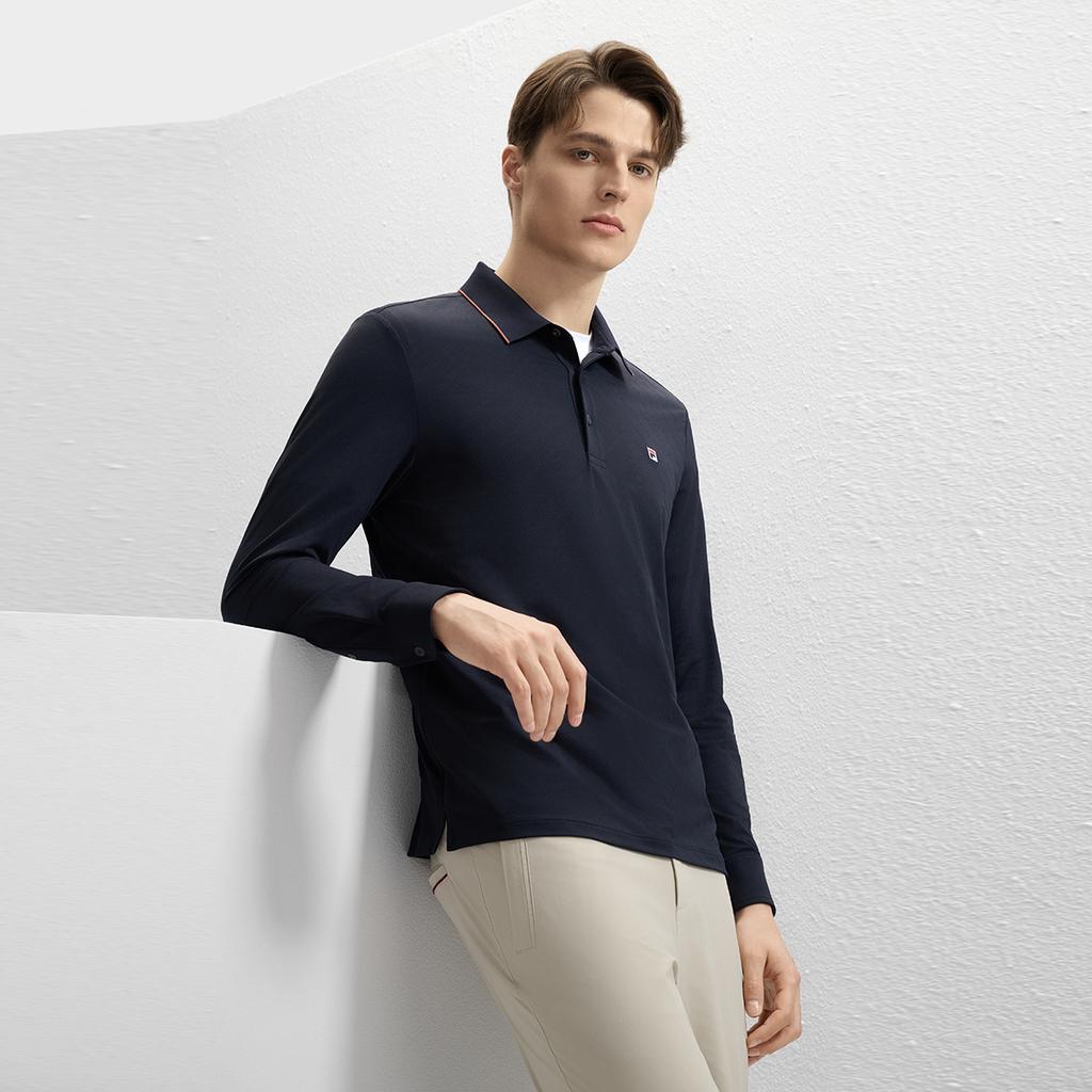 New FILA Polo Shirt Men's Legend Blue F11M431206FNV