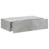 TV Cabinet with LED Lights Concrete Grey 60 x 35 x 15.5 cm