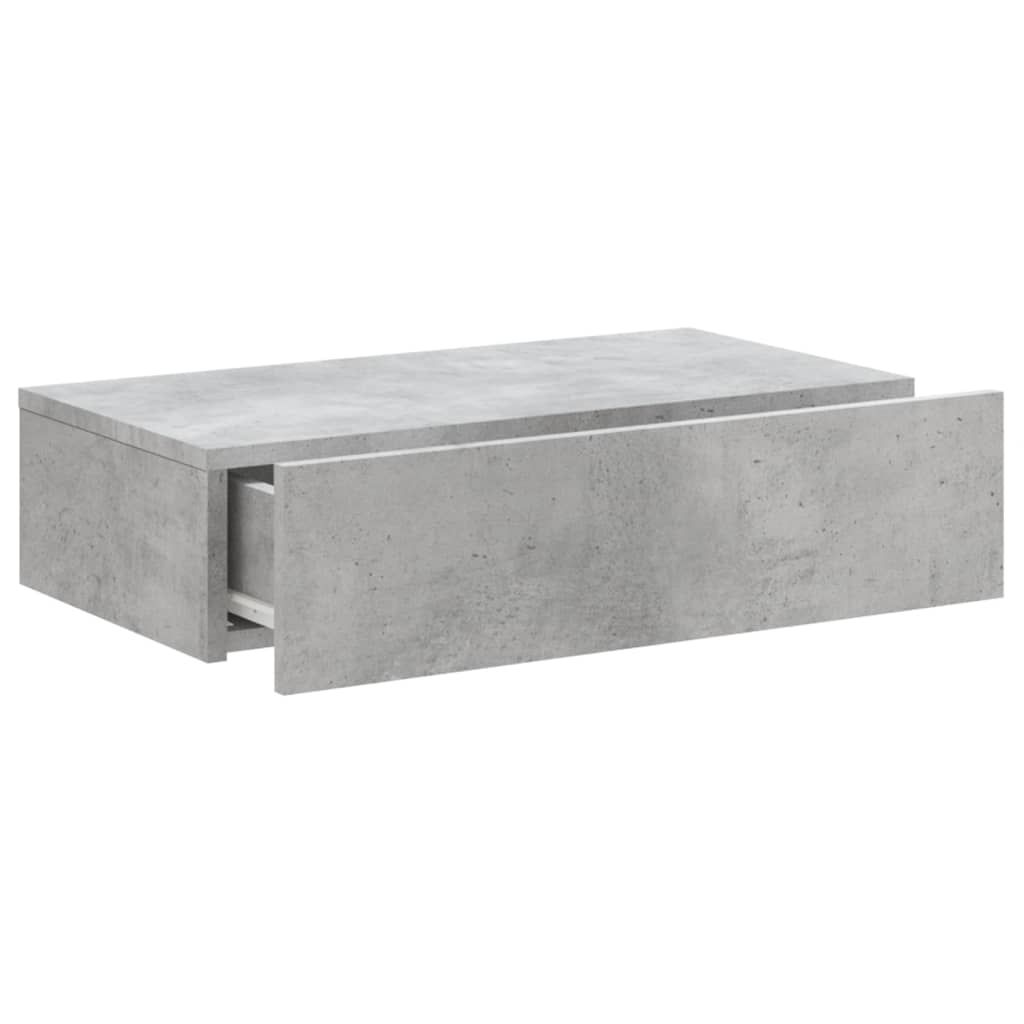 TV Cabinet with LED Lights Concrete Grey 60 x 35 x 15.5 cm